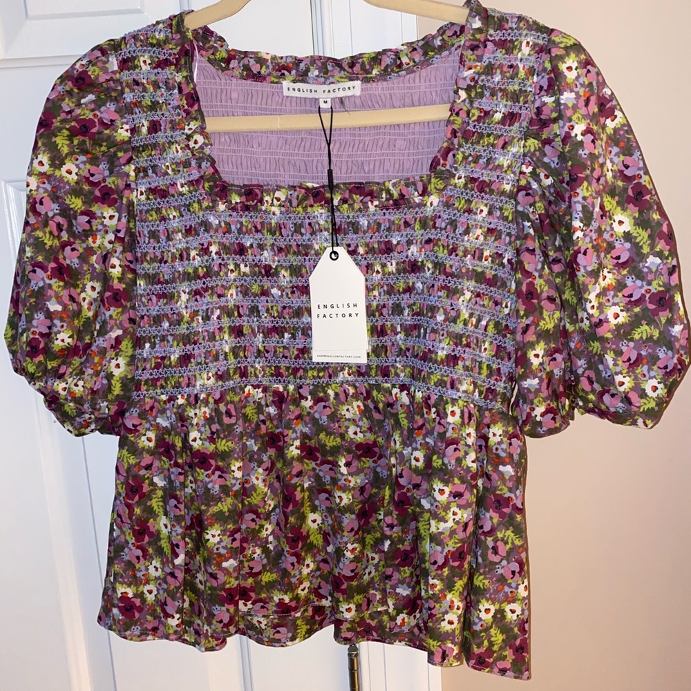 NWT English Factory Floral Top